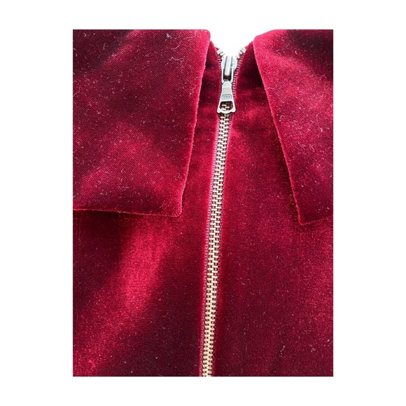 Bardot Burgundy Velvet Off-Shoulder Cocktail Dress Size 6 - Picture 3 of 7